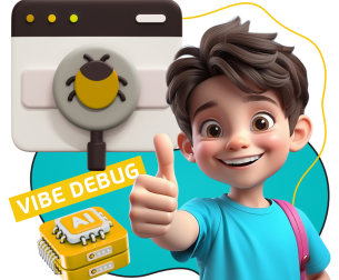 Тестирование & Vibe Debug. Охотники за багами - КИБЕРшкола программирования для детей, компьютерные курсы для школьников, начинающих и подростков - KIBERone г. Лесной