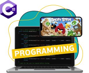 Программирование на C#. Удивительный мир 2D-игр - Школа программирования для детей, компьютерные курсы для школьников, начинающих и подростков - KIBERone г. Лесной